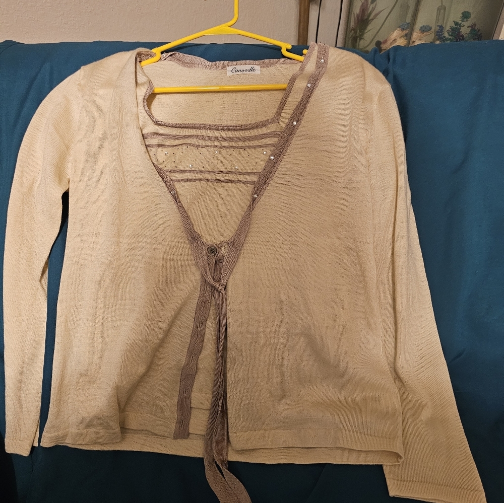 2 piece top and sweater combo